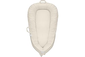 GUQDZOF Baby Lounger - Baby Lounger for Newborn 0-24 Months, Baby Nest Breathable & 100% Cotton and Velvet Cover Adjustable Portable Infant Lounger, Co Sleeper for Baby in Bed, Baby Essentials and Gifts