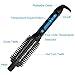 Hann 22mm Hair Curler Hot Hair Brush Iron 2 in 1 Ceramic Hair Curling Iron Wand Rollers Comb Brush Dual Voltage 110V-240V (2 in 1 Curling Brush, 22mm)