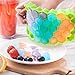 Ice Cube Trays Silicone DaCool Ice Mold with Lids 2 Packs 74 Cubes Totally Easy-Release Flexible Spill-Resistant Stackable Durable BPA Free Stackable Durable and Dishwasher Safe - Green & Purple