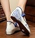 AvaCostume Chinese Traditional Paper Cut Art Embroidery Flats Mary Jane Shoes 38 White