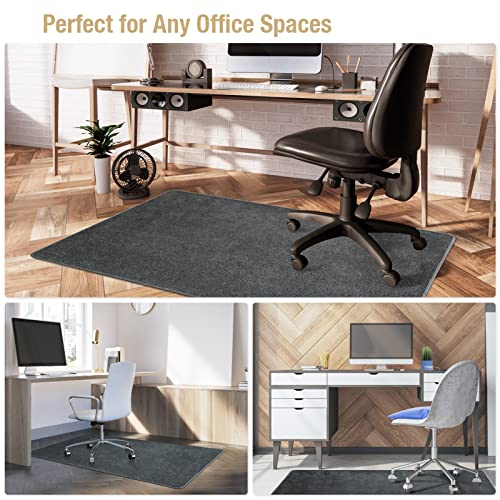 Yecaye Office Chair Mat for Hardwood Floor, 48"×36" Desk Chair Mat