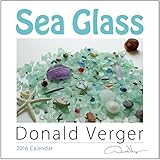 Donald Verger 2016 Sea Glass Fine Art Nature Wall Calendar. 12x12. Best quality unique Romantic Valentines Day gift for women, men & kids