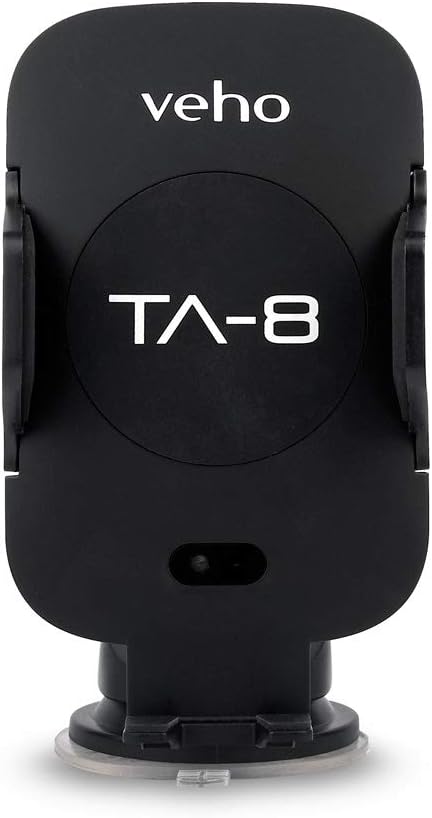 Veho Universal In-Car Smartphone Cradle with Qi Wireless Charging - Black - VAA-014-TA8 - Image 5
