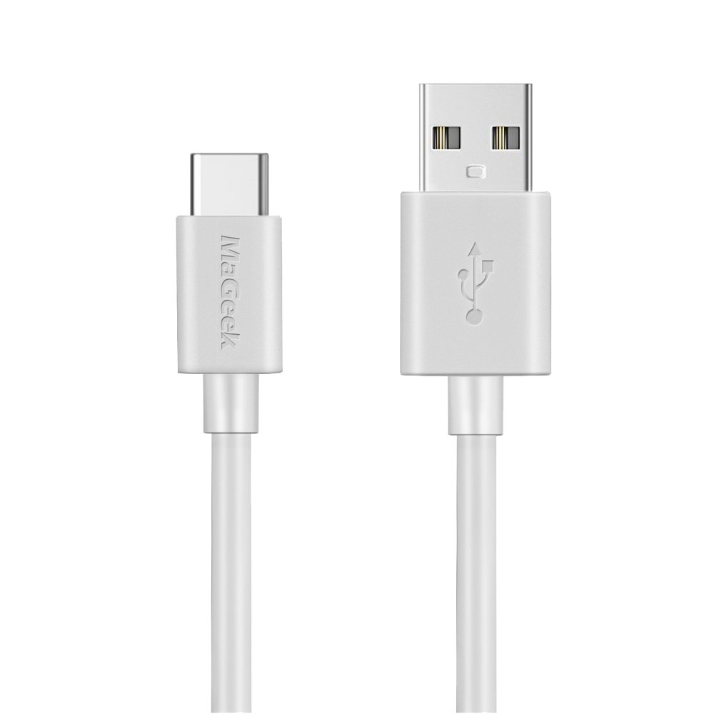 MaGeek USB C Charger Cable 3m, Super Long (3.0 Meter) USB-C Data Cable for Samsung Galaxy S24,S23,S22,S21,S20,A90,A80,A70,A54,A53, Note 20, iPhone 17/16/15, Xiaomi, Honor, Google, and More (White)