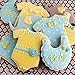 LILIAO Cookie Cutters Set Baby Shower - 7 Piece - Onesies, Bib, Rattle, Feeding Bottle, Baby Carriage, Rocking Horse Elephant - Stainless Steel