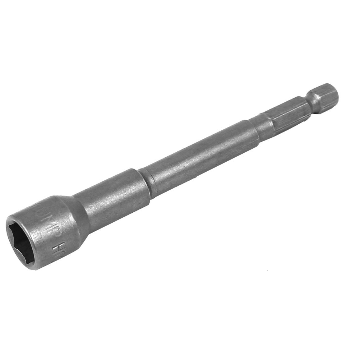 sourcing map Hex Shank 10mm Metal Magnetic Socket Nut Driver Gray 100mm Length