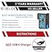 PWR+ Replacement USB Charger for Ring Enabled Ring Video Doorbell 2/3/Plus / 4 (2020 Release) Power Cord, Peephole Cam, Doorbell Pro, Doorbell 2 3 Camera Battery Charging Cable Adapter UL Listed