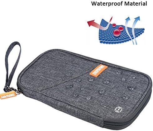 Travel Wallet RFID Blocking Document Organizer Bag, Family Passport Holder 6 Travel Wallet RFID Blocking Document Organizer Bag, Family Passport Holder