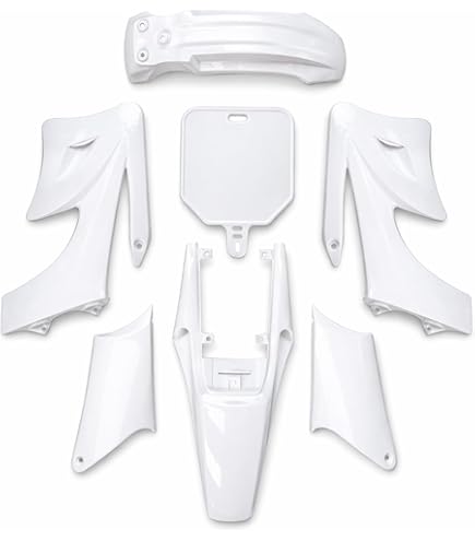 Amazon.com: TC-Motor White Fender Body Work Plastic Fairing Kit