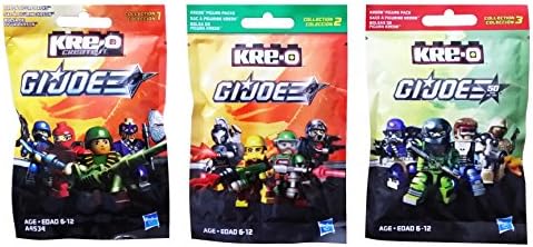 Kre-O G.I. Joe Kreon 3 Pack Bundle includes: Collection 1, 2 & 3 Mini Figure Blind Bag Mystery Packs (1 Pack of Each)