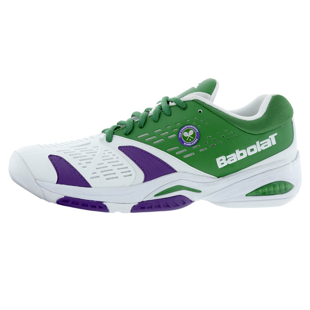 Buy Babolat Men's SFX Wimbledon Tennis Shoes (Green/White/Purple) at