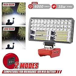 Akocire Max 6000 LM 38W  2 Modes Cordless LED