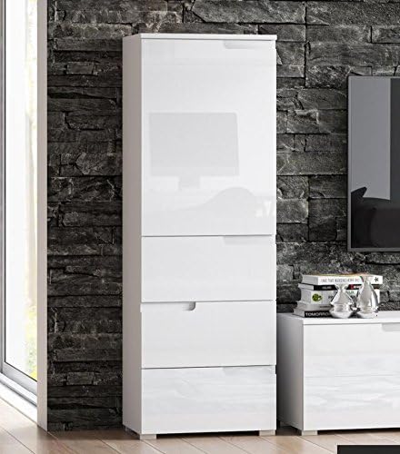 white high gloss tallboy