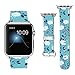 Apple Watch Band 42MM 100% Leather + Stainless Steel Connector iWatch Bands for Apple Watch 42mm - The camellia pattern