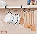 EigPluy Mug Holder Under Cabinet Adhesive Cup Hooks Drilling Free Coffee Cups Holder Kitchen Utensil Storage Shelf Ties Belts Scarf Hanging Rack