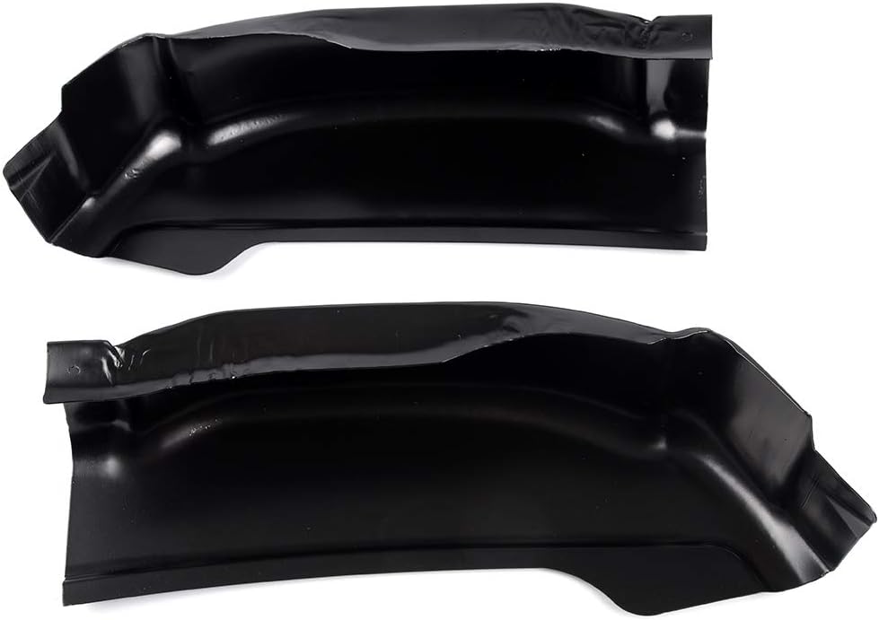 2Pcs Cab Corners Covers Compatible with 99-07 Chevy Silverado Sierra 4 Door Extended Cab Trucks Black