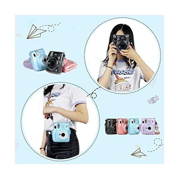 MUZIRI KINOKOO Transparente Hülle für Fuji Instax Mini 11, Schutzhülle Hardcase Tasche für Fujifilm Instax Mini 11… – Bild 5