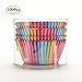 Yosoo 100 Pcs Rainbow Paper Cake Cup Colorful Standard Baking Cups Baking Paper Cup Baking Muffin Liner for Baking Cake, Biscuit