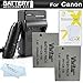 2 Pack Battery and Charger Kit for Canon PowerShot SX40 HS, SX50 HS, SX50HS, G15, PowerShot G16, SX60HS, SX60 HS, G3 X Digital Camera Includes 2 Extended Replacement (1300Mah) NB-10L Batteries + More primary