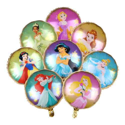 8 Disney Princess Birthday Party Balloons Belle Cinderella Tiana