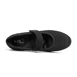 VJH confort Women's Mary Jane Pumps Low Block