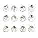 Newstarfactory Hair Accessories Rhinestones Hair Spirals Clips For Women Pack of 24