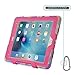 iPad Air 2 Case, Aceguarder Shockproof Kids Case Drop resistance Super Protection With Stand Cover Case for iPad Air 2 (pink camo-pink)