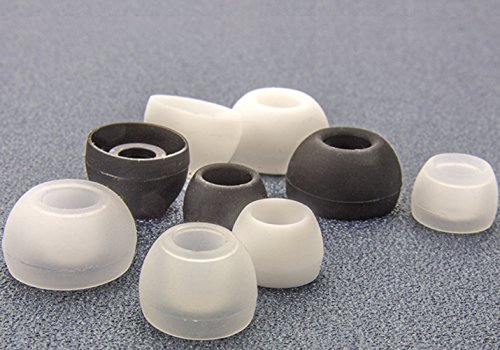 Lsgoodcare 3 Sizes (Small/Medium/Large) Clear Silicone Earphone Ear Bud Tips Cushions Replacement Ear pads Covers For Phone Headphone MP3/Mp4/Notebook/TV/DVD /Radio ect, Pack of 60