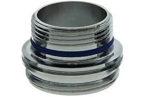 Neoperl 13 0410 5 Cache Adapter, Lead Free Brass Construction for Tom Thumb Size Cache, Male M16.5 x 1 Top Threads, Male 55/64"-27 Bottom Threads, Plastic