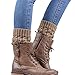 Coromose 2015 Women Leg Warmer Knit Boot Socks Topper Cuff (Khaki)
