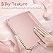 ESR iPad 9.7 Zoll 2018/2017 Hülle, [Rubberized/Gummiert] PU Ledertasche Auto Aufwachen/Schlaf Funktion Schutzhülle mit Gummi-Spray für iPad 9.7 2018/2017 (Roségold)