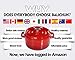 Balichun Cast Iron Dutch Oven With Black Enameled 360 Degree Water-Cycling System, Dual Handles (5.8 Qt, Thermal Red)