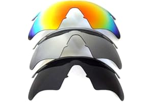 GALAXYLENSE Galaxy Replacement Lenses For Oakley M Frame Sweep Black/Grey/Red Polarized 3 Pairs