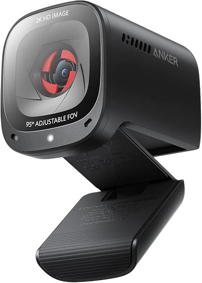 Anker PowerConf C200 2K Webcam AI Noise Canceling Microphones Privacy Cover