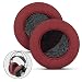 BRAINWAVZ XL Large Replacement Memory Foam Earpads - Suitable for Many Other Large Over The Ear Headphones - Sennheiser, AKG, HifiMan, ATH, Philips, Fostex, Sony (Dark Red)