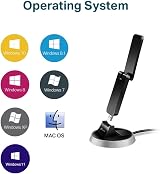 TP-Link AC1900 USB 3.0 WiFi Adapter Archer T9UH Dual Band High Gain Antennas PC view 3