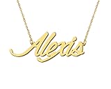 Aoloshow 18k Gold Plated Alexis Pendant Name