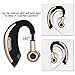 Bluetooth Headset, ZEALOT Wireless Bluetooth Earbuds Headphones / Earbuds Lightweight HD Stereo Noise Cancelling In-Ear Earphones, Hands Free Bluetooth Earpieces Mic for Driving, Running, Gym (Gold)