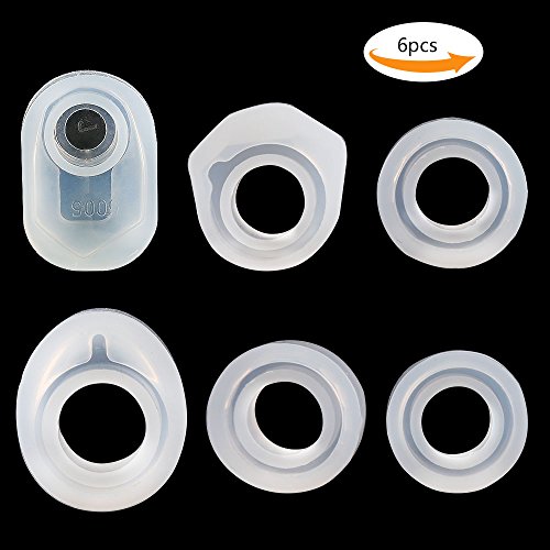 Leobro 6 styles silicone diy ring mold jewelry pendant …