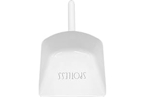 Rae Dunn Metal Dust Pan Metal Dustpan with Handle and Hanging Hole - Heavy Duty Stainless Steel Dust Pan for Indoor, Outdoor, Home, Shop, Commercial and Industrial Use - White