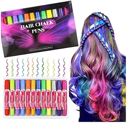 Hair Chalk Set Buluri 12 Colors Temporary Hair Chalk Colour