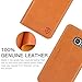 Galaxy S7 Edge Case, SHIELDON Genuine Leather Case Wallet, Premium All-Purpose Flip Book Case Magnetic Closure w/Stand Feature & ID Card Slots Compatible with Samsung Galaxy S7 Edge, Brown