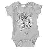 Game of Thrones Baby Bodysuit Onesie I Poop and I Know Things (6M)