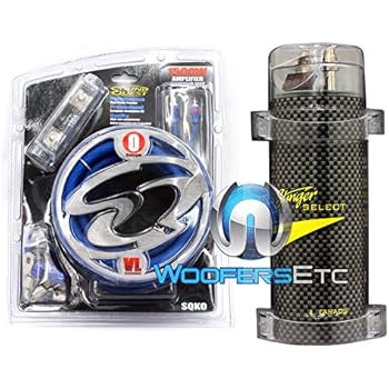 Amazon.com: pkg Stinger Sound Quest 0 Gauge Amp Kit and ... stinger audio capacitor wiring 
