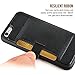 iphone 6 Plus Wallet case, iphone 6 Plus Case with Card Holder, ZVE 1st Gen Apple iphone 6s Plus Protective Leather Wallet Case with Credit Card Holder Slot for Apple iphone 6 / 6S Plus 5.5 inch-Black