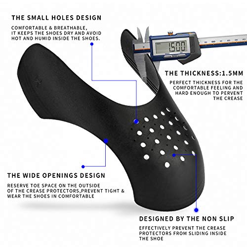 Gooudo 4 Pairs Shoe Crease Protectors Guards Anti Sneaker Crease Toe
