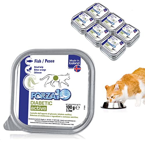 Forza10 Wet Diabetic Cat Food for Diabetic Support and Control, Fish