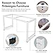 Tribesigns Computer Desk, 63 inch Large Office Desk Computer Table Study Writing Desk for Home Office, White