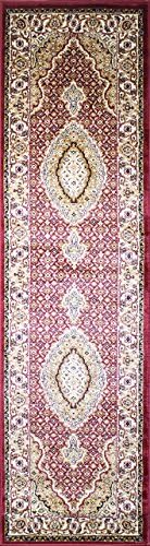 KILIM 26-AX24-HOK7 Boho Bohemian Burgundy Vintage Style K609 Area Rug Clearance Soft and Durable Pile. Size Option 2'X7' HALLWAY RUNNER