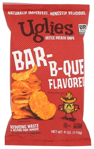Uglies Snacks, Chips Potato Barbecue, 6 Ounce